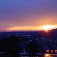 One Word Photo Challenge: Purple (Winter Sunset)